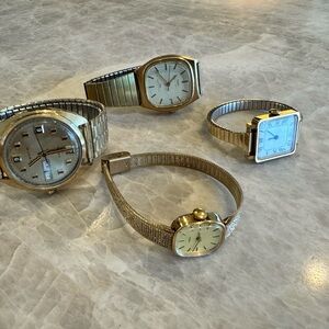BUNDLE Of 4 Womens Vintage Timex Watches - Needs Batteries Changed